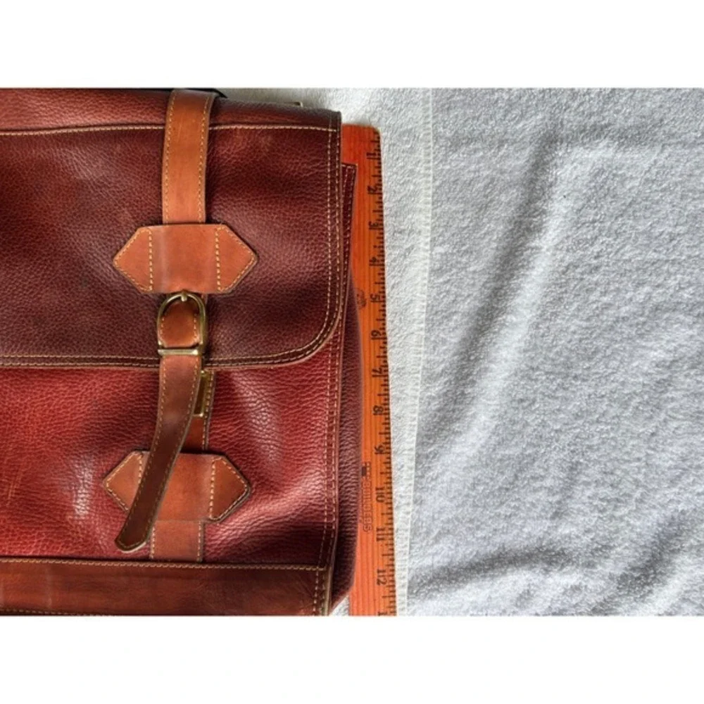 Vintage Escudo Genuine Leather Executive Briefcase Attache Laptop‎ Messenger Bag